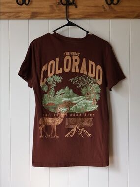 Call Your Mother The Great Colorado Graphic Tee - Brown & Green